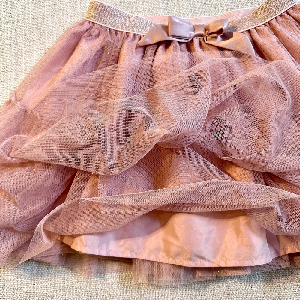2 Tulle Skirts H&M Cat & Jack Pink White Sequins Fairycore Whimsical Girl M 7/8 - Picture 8 of 16
